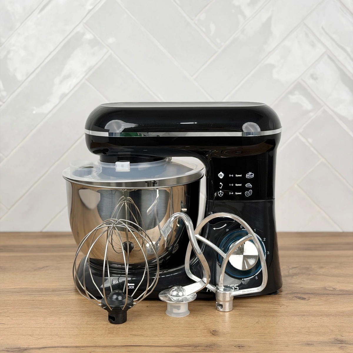Кухонний тістоміс з чашею Ackiliss ACL-95753B 1300 Вт, стаціонарний планетарний міксер