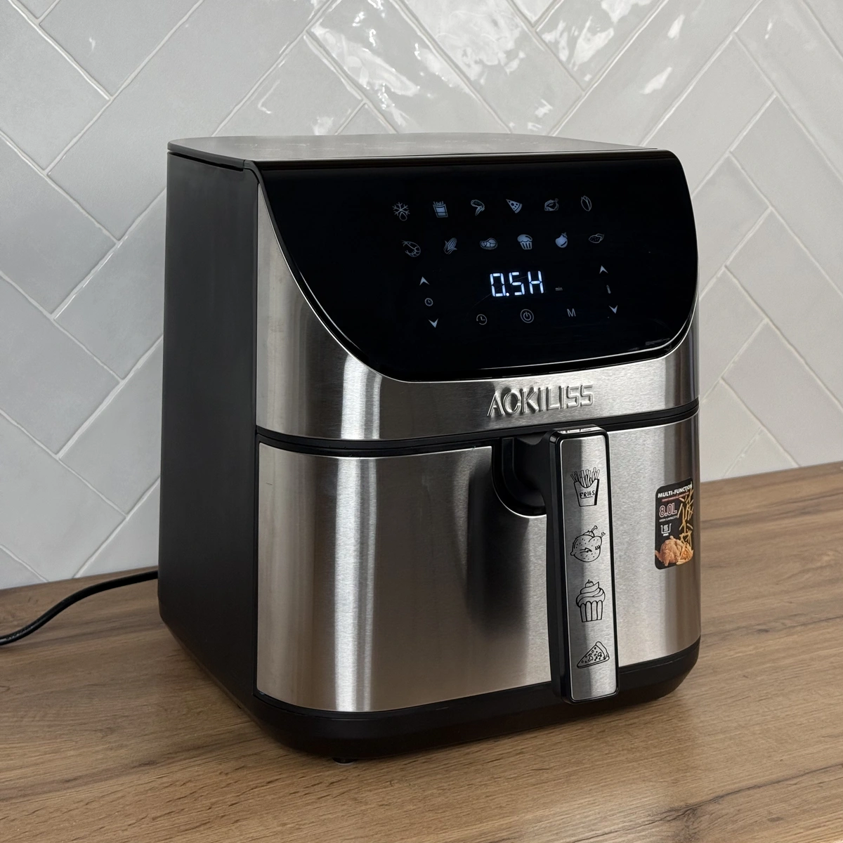 Мультипіч аерогриль Ackiliss ACL-96559 2000 Вт, велика безмасляна аерофритюрниця 12 літрів