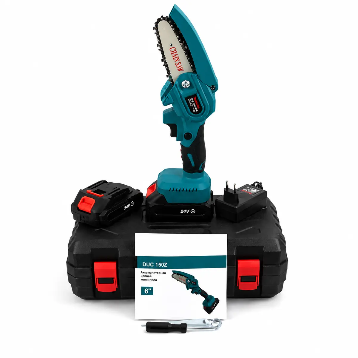 Ланцюгова акумуляторна мініпила KRAFFTEC Chain Saw, 6