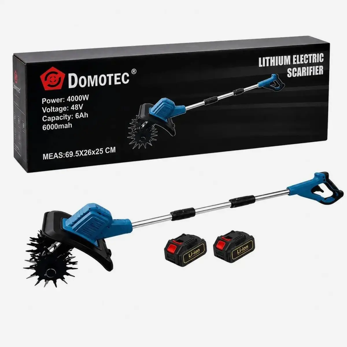 Культиватор акумуляторний DOMOTEC, 4000 Вт, 48 В