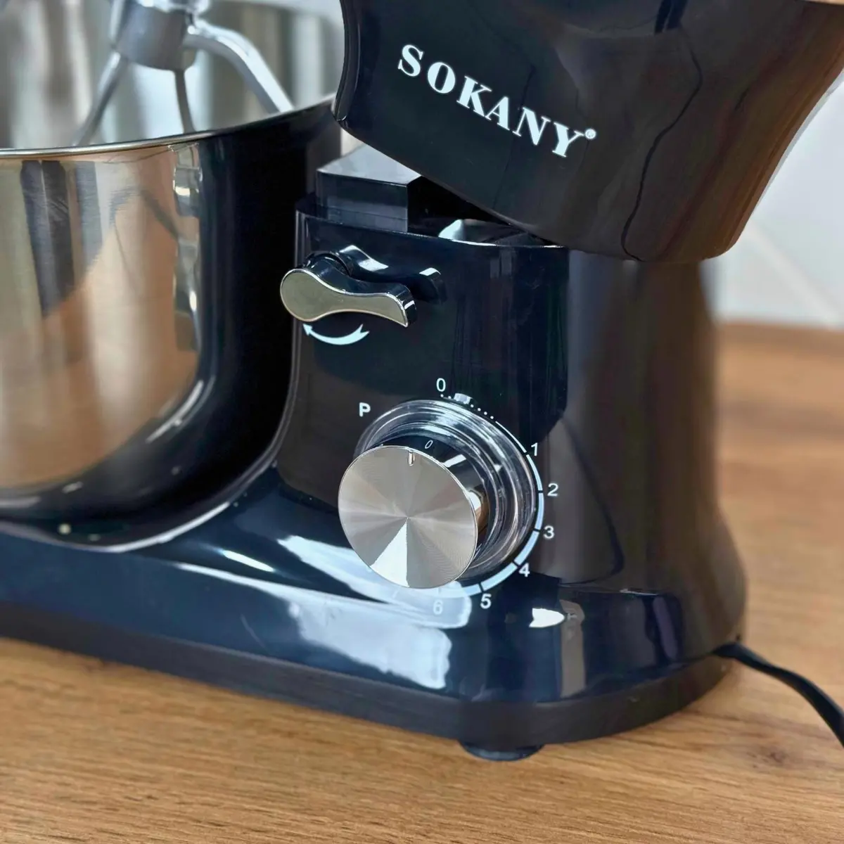 Кухонний планетарний міксер SOKANY SK-271, 1200 Вт, чаша 5 л, імпульсний режим