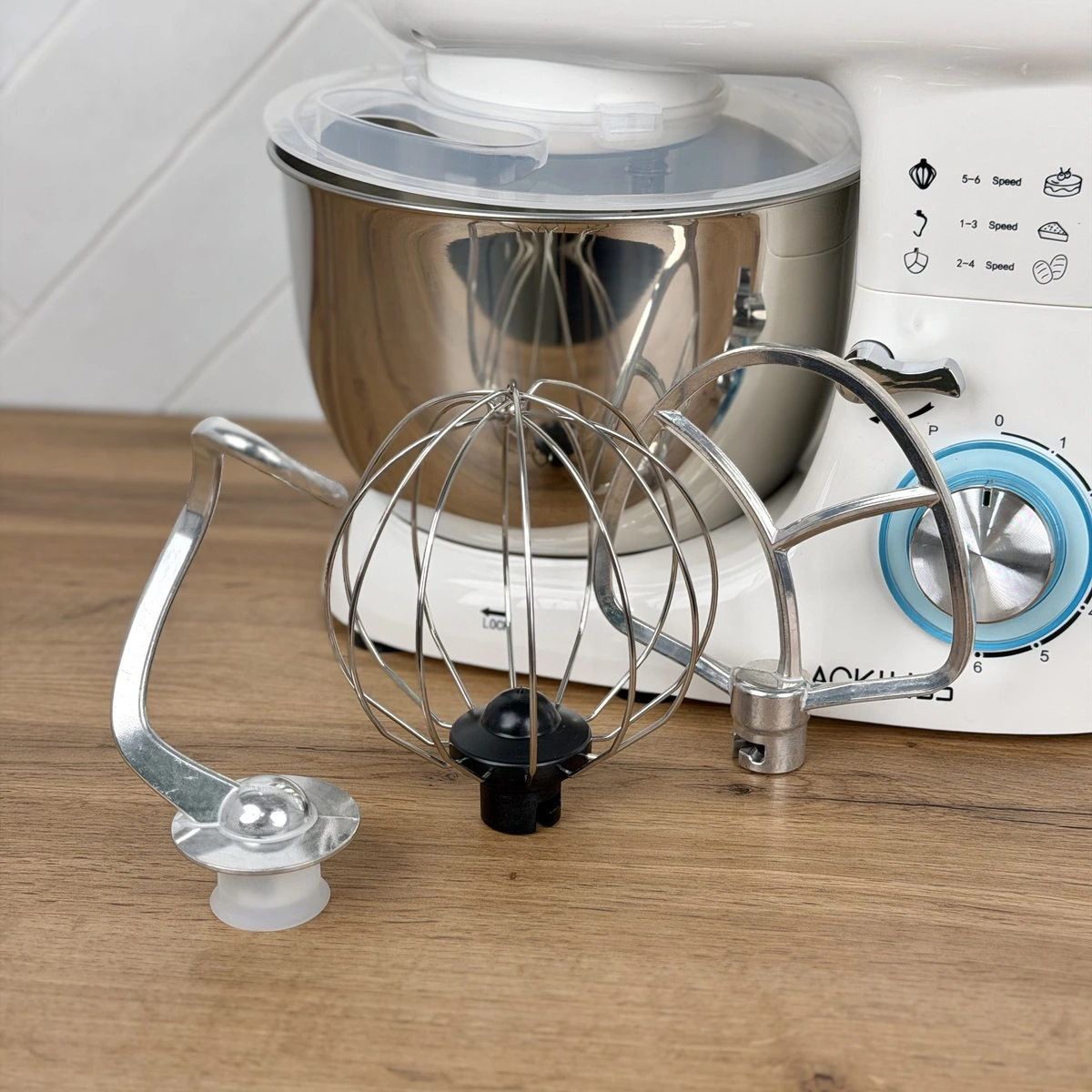 Тістоміс планетарний Ackiliss ACL-95753W 1300 Вт, кухонний міксер-тістоміс із чашею 5 л