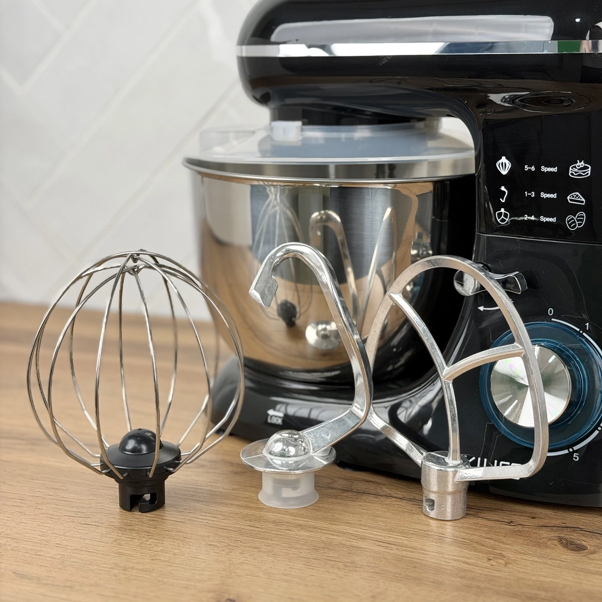 Кухонний тістоміс з чашею Ackiliss ACL-95753B 1300 Вт, стаціонарний планетарний міксер