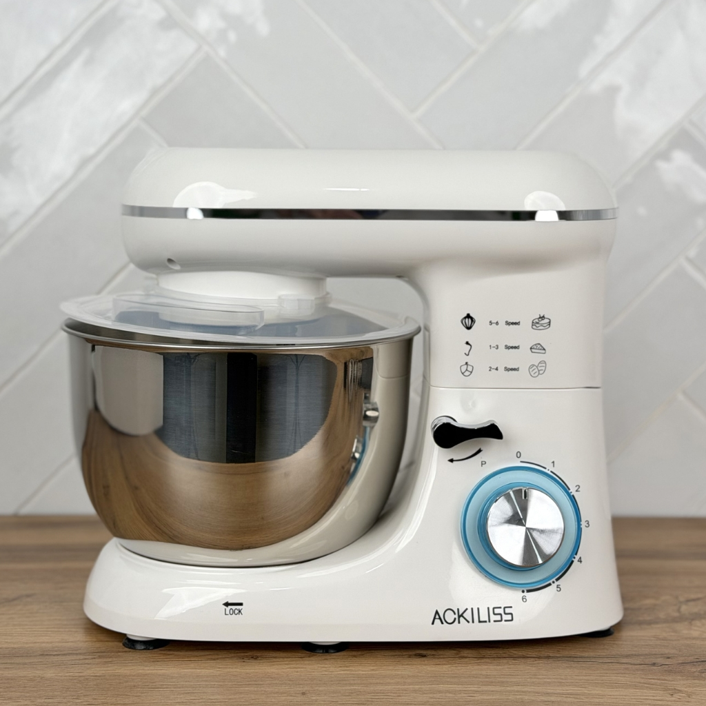 Тістоміс планетарний Ackiliss ACL-95753W 1300 Вт, кухонний міксер-тістоміс із чашею 5 л