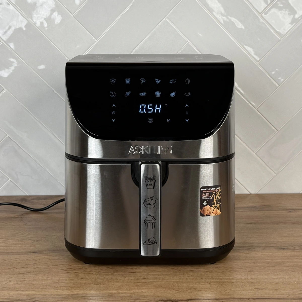 Мультипіч аерогриль Ackiliss ACL-96559 2000 Вт, велика безмасляна аерофритюрниця 12 літрів