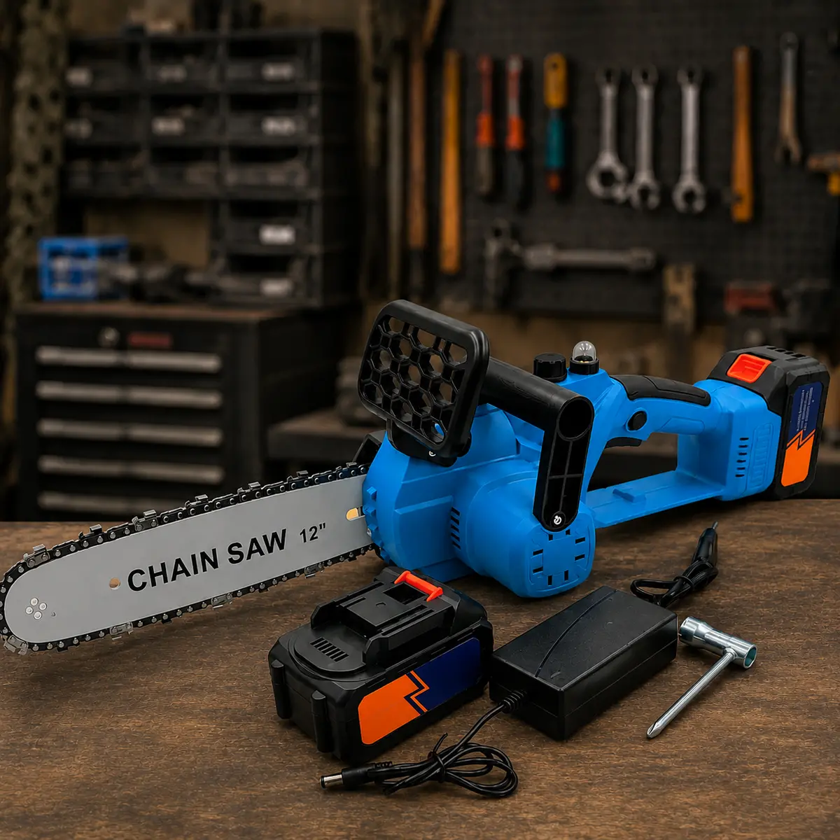Ланцюгова акумуляторна пила DOMOTEC Chain Saw, 12