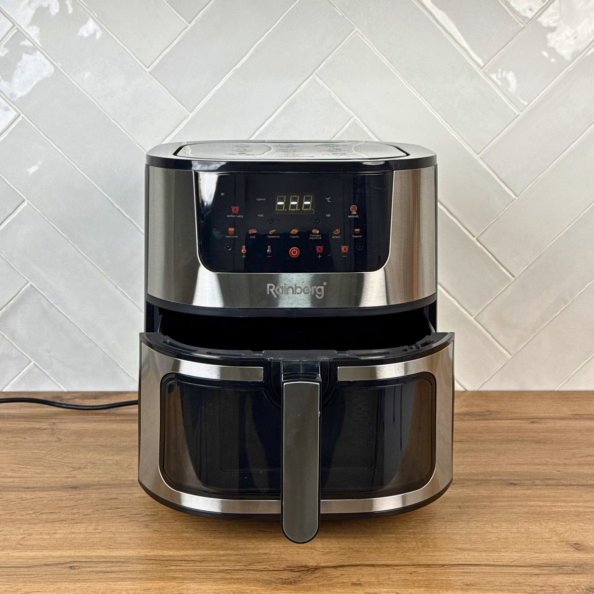 Аерофритюрниця Rainberg RB-2287 4200 Вт 12.5 л, безмасляна мультипіч, електричний аерогриль
